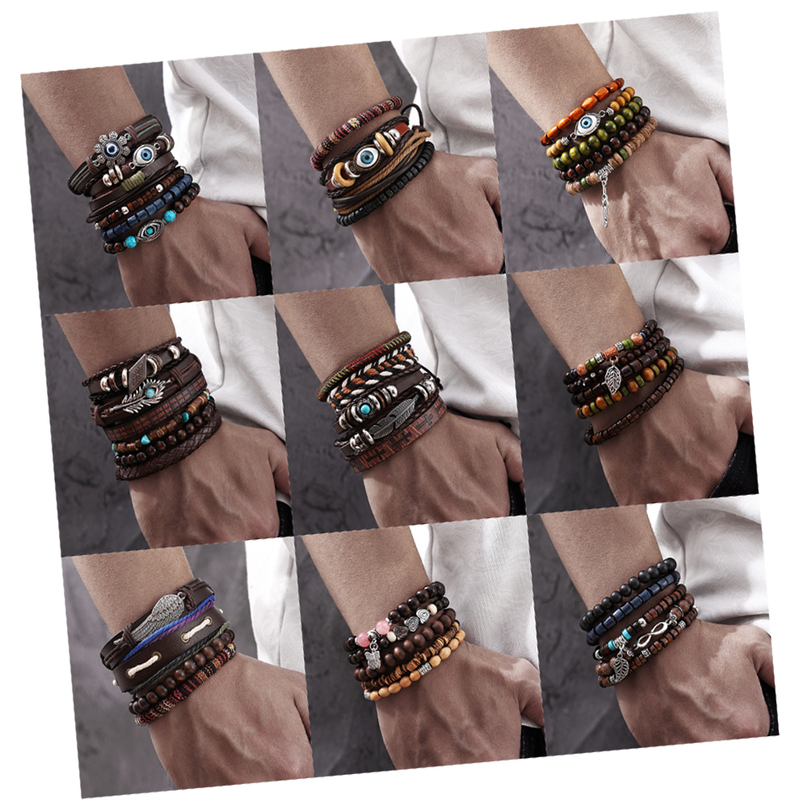 KISSWIFE 4Pcs Set Punk Black Skull