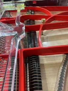 <span class=keywords><strong>Piano</strong></span> à queue mécanique en bois massif rouge 88 touches électrique avec connecteur MIDI, adapté aux débutants, pour une utilisation en villa - Product Image 4