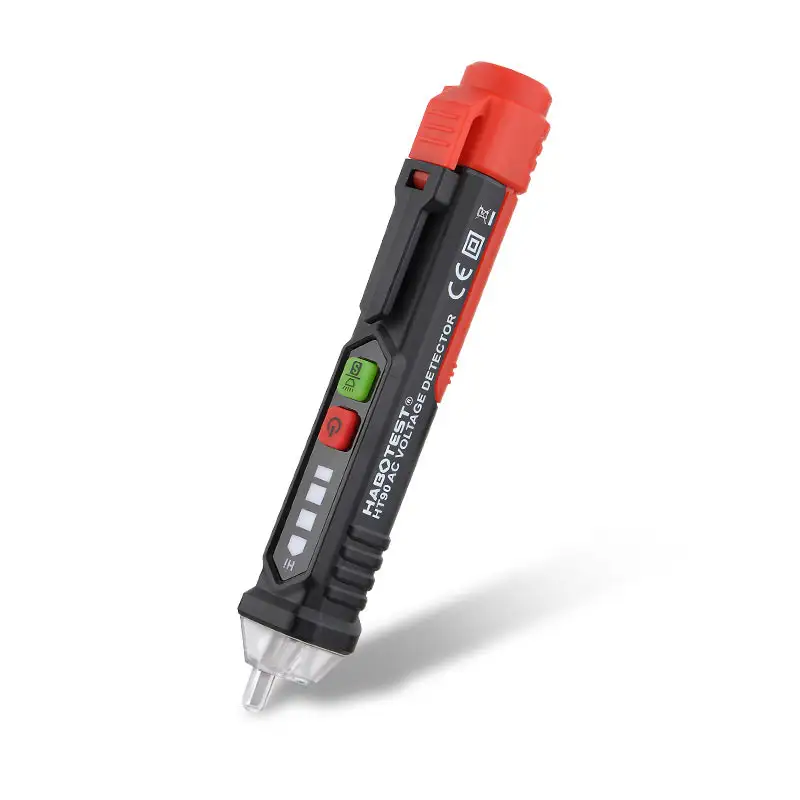 HT90 berührungs loser Schaltung tester Stift messer Smart 12-1000V Steckdose Wechsels pannungs detektor Elektrisches Wand werkzeug mit LED-Taschenlampe