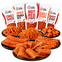 OEM Vente en gros Marque privée personnalisée Snacks Latiao traditionnels chinois Bandelettes de gluten épicées exotiques en vrac Emballage en sac