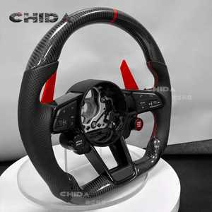 Volante de Fibra de Carbono Negro Mejorado para Automóviles <span class=keywords><strong>Audi</strong></span>, Compatible con <span class=keywords><strong>A1</strong></span>/A3/A4/B9/A5/A6/A7/C7/Q5/S5/S9/Q3/Q7/RS3/RS5-GKHIR - Product Image 4
