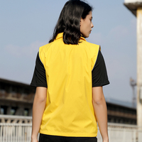 Gilet de sécurité réfléchissant personnalisé avec logo, résistant à l'eau, multi-poches, vêtements de travail pour chantier, livreur, uniforme de bénévole