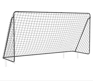 Fußball tor 7*5 FT schwarzer Outdoor-Stahl tragbar für Fußball-Fußball training