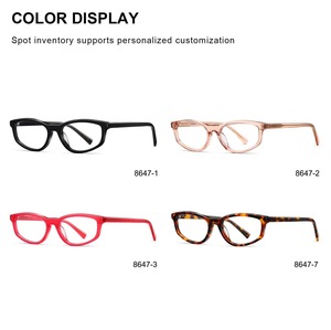 8647 Monturas Ópticas de Acetato Hechas a Mano de Primera Calidad, Unisex, Diseño de Ojo de Gato Pequeño, Monturas de Gafas de Lujo con Logotipo Personalizado - Product Image 6