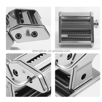 Machine à pâtes électrique compacte pour la maison, en acier inoxydable, pour la fabrication de nouilles et de peaux de raviolis – Offre Spéciale