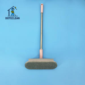 Poignée en acier inoxydable essuie-glace chiffon de nettoyage raclette avec lame en caoutchouc - Product Image 3