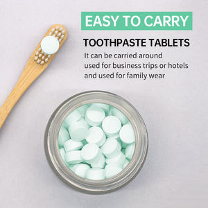 Dentifrice dentaire à croquer de marque privée 128 onglets de dentifrice vanille menthe avec fluor - Product Image 3