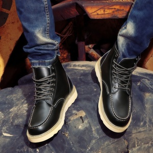Bottes Martin de luxe pour hommes, best-seller transfrontalier, chaussures montantes décontractées tendance britanniques, en <span class=keywords><strong>cuir</strong></span> véritable pour couple - Product Image 5