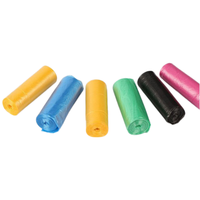 Sacs poubelles en plastique OEM, différentes tailles et épaisseurs, prix de gros, disponibles en paquet plat ou en rouleau pour l'exportation mondiale