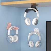 Support mural pour casque, support de rangement pour casque, crochet sous le bureau, pince pour casque, accessoires de jeu