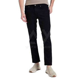Pantalon slim homme uni pour le bureau et les occasions décontractées, confortable, avec logo à la taille, idéal pour toutes les saisons et les banquets. - Product Image 1