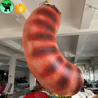 Réplique gonflable de saucisse géante de 2m, décoration de nourriture gonflable pour événement de vacances, modèle personnalisé pour exposition A10513