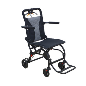 Silla de Ruedas Plegable Manual Ligera KJT305, Estructura de Aleación de Acero de 90 cm, Silla de Viaje Portátil - Product Image 3