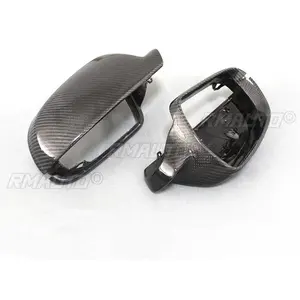 Cubierta de Espejo Retrovisor Lateral de Fibra de Carbono Real para Audi A4 B8 A4 B8.5 Sin/Con Lane Assist 2010-2016 - Product Image 3