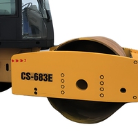 Rouleau de route à tambour lisse et vibrant Cat Cs683e de 18 tonnes à vendre compacteur de terre Cs-683e Caterpillar