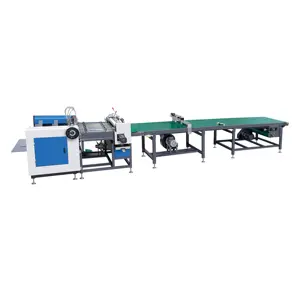 High Quality supplier Automatic Gluing Machine with front feeding by feeder for gift box rigid box hardcover