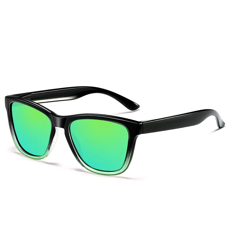 Fashion Square Frame Polarized Sunglasses Men Gradient Sunglasses