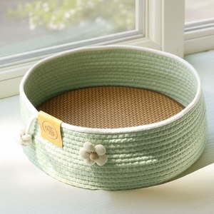 Summer Cat Four Seasons Universal Multi Cat Family Kitten Special Cotton and Hemp Weaving Nest Super Large Cat Nest - Product Image 6