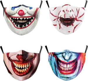 Máscara de terror de Halloween Scary Creepy <span class=keywords><strong>Face</strong></span> Cover Ajustable Reutilizable para la decoración de la fiesta para asustar y aterrorizar a los invitados - Product Image 6