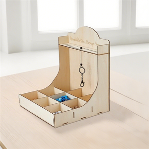 Stylish Wood Crafts Display Stand for Jewelry & Cosmetics Safe Storage Solution for Wooden Boxes & Wall Signs