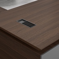 Table de bureau promotionnelle simple et moderne en mélaminé, style directeur, design mi-siècle, vente en gros