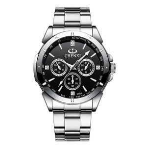 Montre Chronographe de Couple en Acier Inoxydable avec Diamants, Lumineuse et Étanche, Style Décontracté et Habillé, Mouvement Quartz – Vente en Gros pour Professionnels de la Mode - Product Image 3
