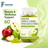 Gummies au vinaigre de cidre de pomme à marque privée pour le soutien digestif et métabolique, 60 gummies détox ACV pour la gestion du poids