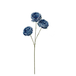 Roses artificielles Austin, fleurs en soie à 3 têtes, 65 cm, décorations pour mariage et maison - Product Image 5
