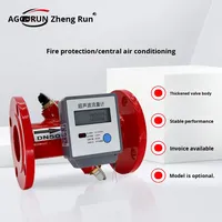Vente directe – Débitmètre ultrasonique à batterie DN100 en acier inoxydable OEM pour tuyaux de protection incendie, IP67, RS485, 24V