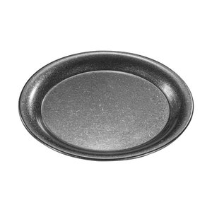 Plato Redondo Retro Gris de Acero Inoxidable para Postres, Bandeja Baja para Servir en Cafeterías y Hoteles - Product Image 3