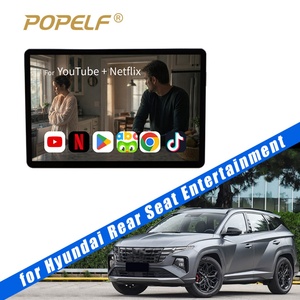 Monitor de Reposacabezas de 14 Pulgadas para Auto con Entrada HDMI, Android 14.0, 8 Núcleos, 4GB+64GB, Pantalla Táctil FHD, Entretenimiento para Asientos Traseros para Hyundai BYD - Product Image 1