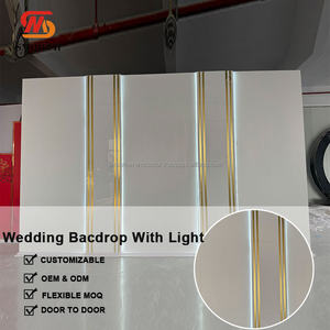 Fondo de iglesia de acrílico directo de fábrica suave telón de fondo de fiesta de acrílico de oro blanco de precio inferior - Product Image 2