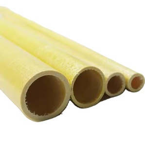 Tubo Redondo de Fibra de Vidrio/Tubo Redondo de FRP/Tubo Redondo Pultruido para Uso en Construcción con Servicios de Soldadura, Doblado y Corte - Product Image 1