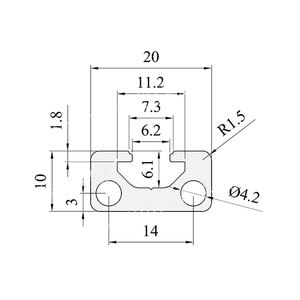 Profilé en aluminium pour assemblage modulaire, Offre Spéciale, personnalisé en usine, série 20 20x10 20x20 20x40 <span class=keywords><strong>t</strong></span> - Product Image 2