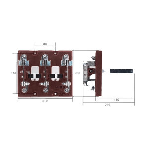 Interrupteur à <span class=keywords><strong>couteau</strong></span> électrique LiKE 225A à un seul contact anti-erreur pour environnement à haute température, sécurité, fusible en laiton - Product Image 5