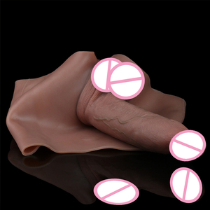 SXXY Arnés de silicona con funda para pene de 29 cm, pantalones con dildo hueco, ropa interior realista para transgénero, juguete sexual con punto G. - Product Image 2