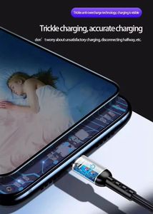 60W High Quality LED Fast Charging 1.2m <b>USB</b> C Cable 3A Fast Charging Data Cable with Type-C 5A Flat Cable Design - Product Image 3