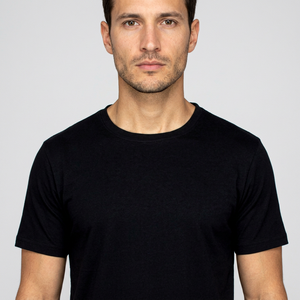 Wholesale Men's T-Shirts 100% Cotton Knitted Short Sleeve O-Neck Casual Solid Logo Design High Quality Anti-shrink - Product Image 1
