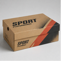 Boîte à chaussures rigide personnalisée durable avec logo en relief pour l'expédition, en carton ondulé recyclable, emballage imprimé, fermeture magnétique