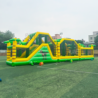 Location de fêtes commerciales de parcours d'obstacles gonflables avec toboggan aquatique Jumping Castle Bouncy Jumper Water Slide Combo