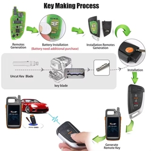 Llave de Coche Xhorse Super Remote VVDI XSKF01EN para VVDI Tool 2, Versión <span class=keywords><strong>en</strong></span> <span class=keywords><strong>Inglés</strong></span>, Tipo MQB, FOB de 3 Botones - Product Image 4