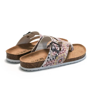 Wholesale Fashion Flip Flop Ladies Luxury Flat Beach Outdoor Ladies Slippers Cork Skid Designer Slipper <b>Slide</b> for Women - Product Image 3