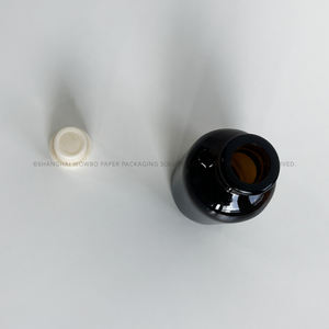 Ensemble <span class=keywords><strong>de</strong></span> bouteilles en <span class=keywords><strong>verre</strong></span> rondes Boston noires écologiques en gros, bouteille transparente <span class=keywords><strong>de</strong></span> 250ml 500ml pour jus et eau avec bouchon étanche - Product Image 5