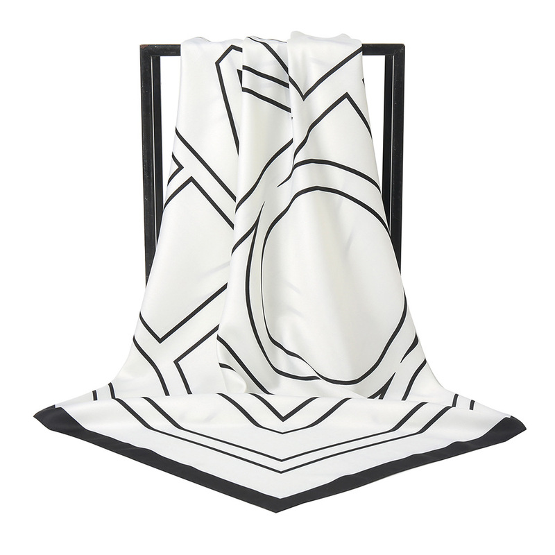 Women s Fashion Pleated Silk Scarf