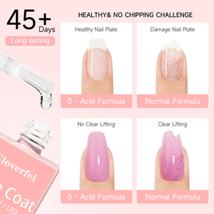 Vernis à ongles super brillant effet verre, couche de finition laiteuse blanche, <span class=keywords><strong>gel</strong></span> UV pour couche de finition et de <span class=keywords><strong>base</strong></span> - Product Image 5