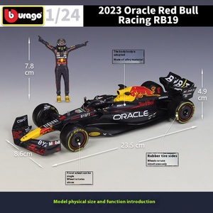 รถโมเดล Bburago ไดแคสต์ อัตราส่วน 1:24 รุ่น RB19 # 1 # 11 เอเอ็มจี เพเทรอนัส ดับเบิลยู05 ไฮบริด # รถโมเดลไดแคสต์ 44 คัน รถแข่งแม็คลาเรน ทำจากโลหะผสม พร้อมตุ๊กตา - Product Image 2