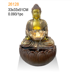 Waterfall Resin <strong>Buddha</strong> <strong>Ornaments</strong> Fountain for Indoor Decoration - Product Image 3