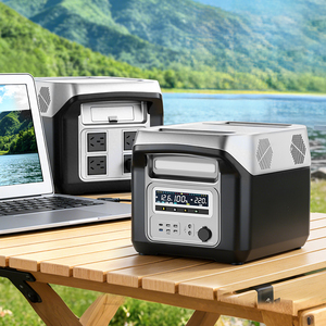 Station d'alimentation solaire portable haute capacité 300W, 1500W, 600W avec batterie LiFePO4, compatible 110V/220V, idéale pour le camping et - Product Image 1