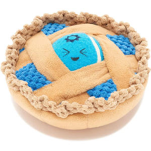 Juguete de Peluche con Sonido en Forma de Pastel para Perros Pequeños, Medianos y Grandes, Material de Algodón, Empacado en Bolsa, para Entrenamiento Interactivo Personalizado - Product Image 1