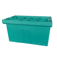 Palette de caisse de marque empilable, automatisée, durable, écologique, moulée par injection, grande boîte de conteneur pour l'expédition et le stockage